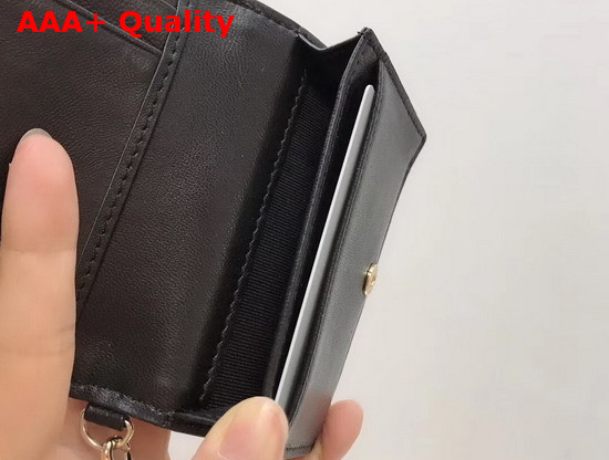 Dior Lady Dior Lambskin Card Holder in Black Cannage Lambskin Replica