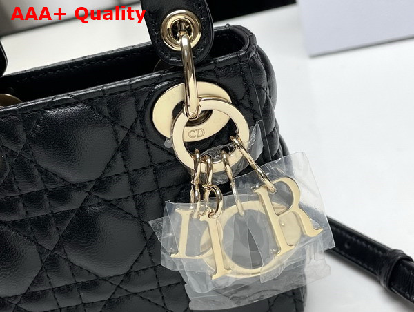 Dior Lady Dior Micro Bag Black Cannage Lambskin Replica