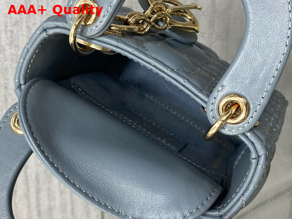 Dior Lady Dior Micro Bag in Cloud Blue Cannage Lambskin Replica