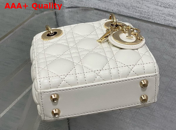 Dior Lady Dior Micro Bag in Latte Cannage Lambskin Replica