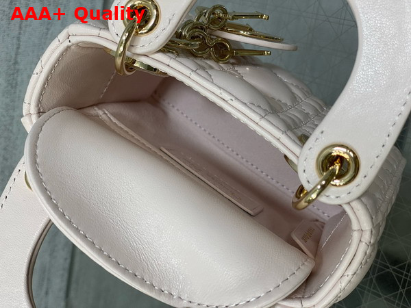 Dior Lady Dior Micro Bag in Light Pink Cannage Lambskin Replica