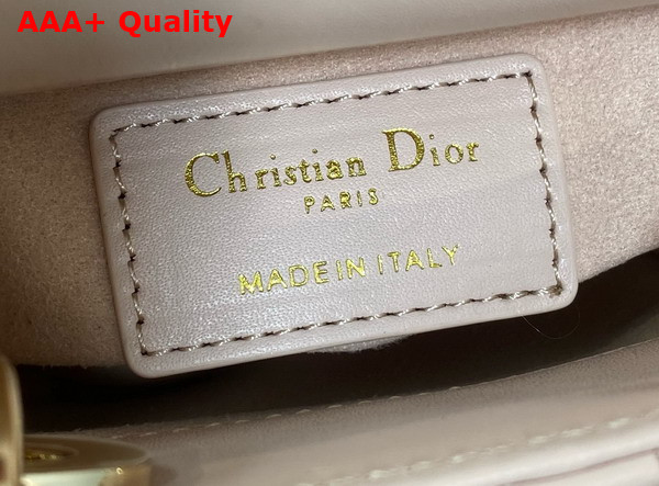 Dior Lady Dior Micro Bag in Pale Pink Cannage Lambsin Replica