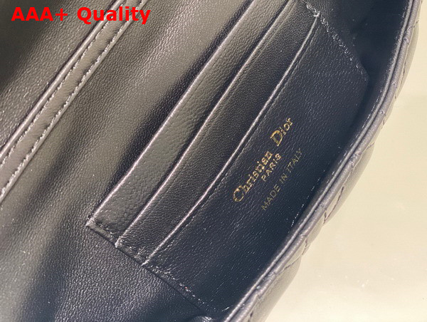 Dior Lady Dior Phone Pouch Black Cannage Lambskin Replica