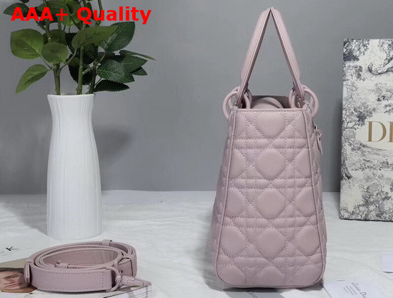 Dior Lady Dior Ultra Matte Bag in Matte Pink Cannage Calfskin Replica