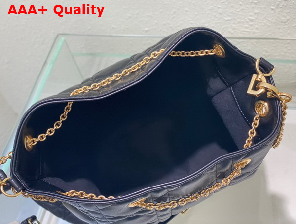 Dior Large Dior Ammi Bag Black Supple Macrocannage Lambskin Replica
