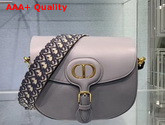 Dior Large Dior Bobby Bag Gray Box Calfskin Replica