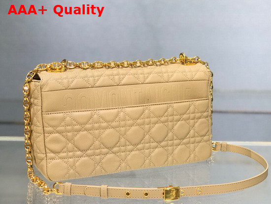 Dior Large Dior Caro Bag Beige Soft Cannage Calfskin Replica