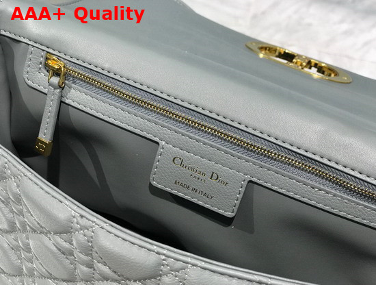 Dior Large Dior Caro Bag Gray Soft Cannage Calfskin Replica