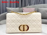 Dior Large Dior Caro Bag Ivory Soft Cannage Calfskin Replica