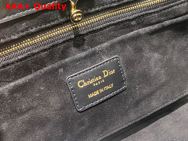 Dior Large Lady 95 22 Bag Black Cannage Calfskin Replica