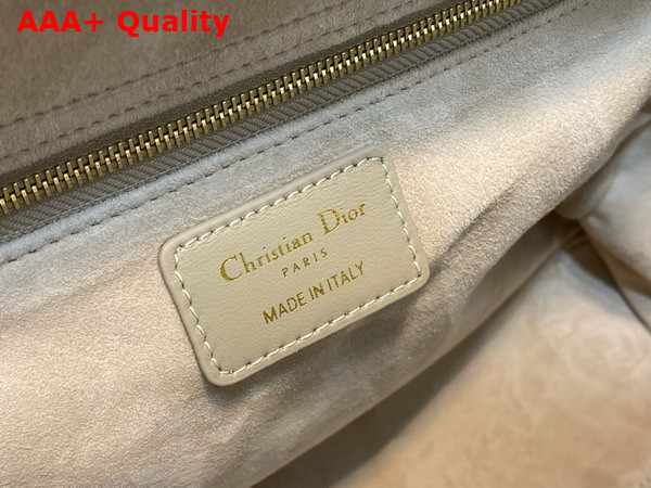 Dior Large Lady Dior Bag in Beige Cannage Lambskin Replica