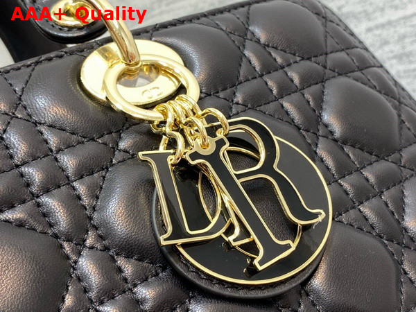 Dior Large Lady Dior Bag in Black Cannage Lambskin Replica
