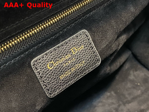 Dior Large Lady Dior Bag in Black Grained Cannage Calfskin Replica