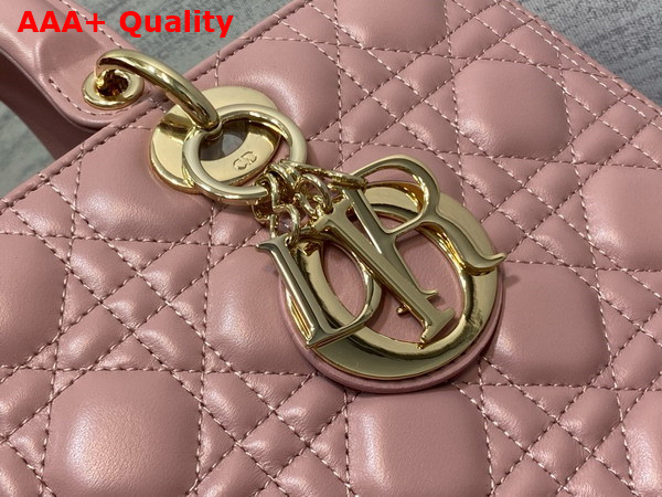 Dior Large Lady Dior Bag in Blush Cannage Lambskin Replica