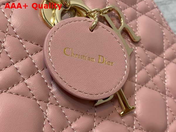 Dior Large Lady Dior Bag in Blush Cannage Lambskin Replica