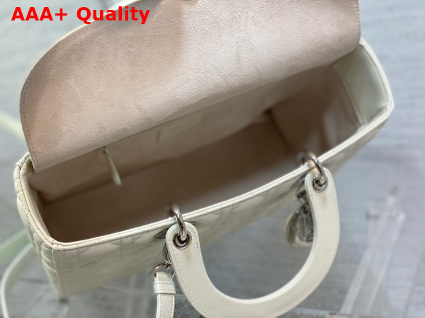 Dior Large Lady Dior Bag in Latte Cannage Lambskin Replica