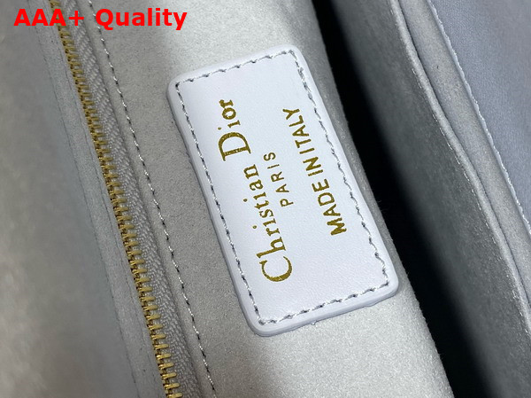 Dior Large Lady Dior Bag in Shirt Blue Cannage Lambskin Replica