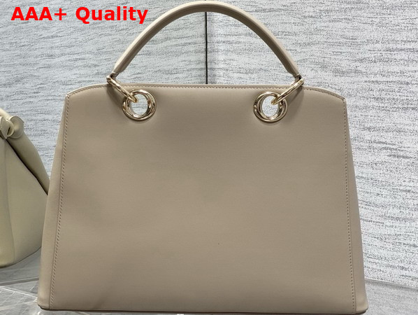 Dior Large Mydior Top Handle Bag in Beige Lambskin Replica