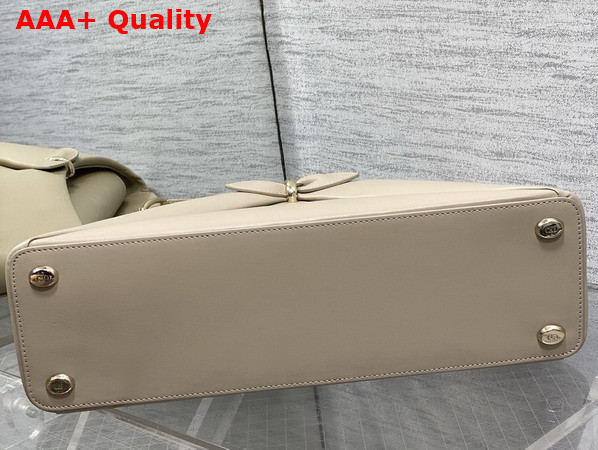 Dior Large Mydior Top Handle Bag in Beige Lambskin Replica