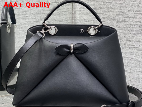 Dior Large Mydior Top Handle Bag in Black Lambskin Replica