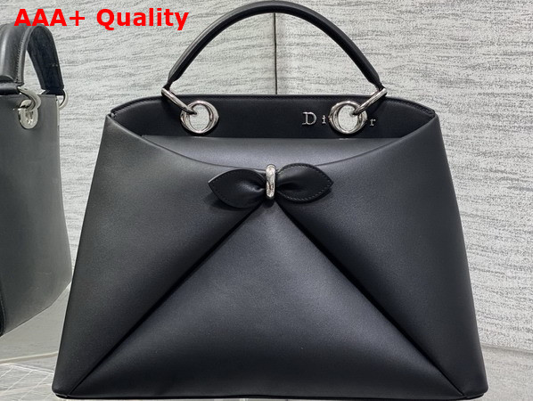 Dior Large Mydior Top Handle Bag in Black Lambskin Replica