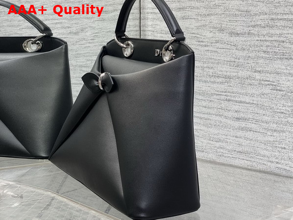 Dior Large Mydior Top Handle Bag in Black Lambskin Replica