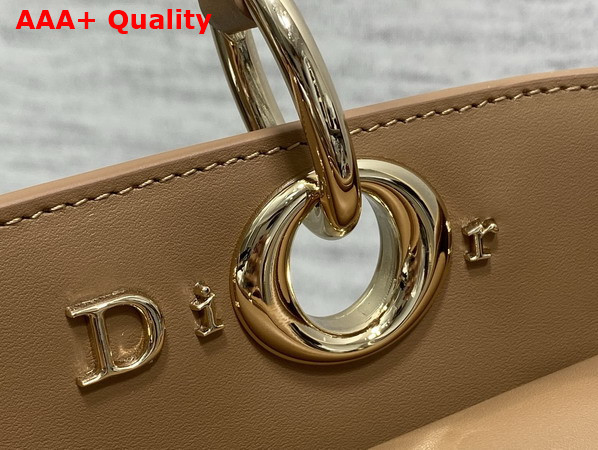 Dior Large Mydior Top Handle Bag in Camel Lambskin Replica