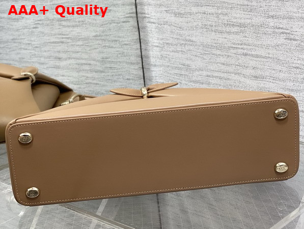 Dior Large Mydior Top Handle Bag in Camel Lambskin Replica