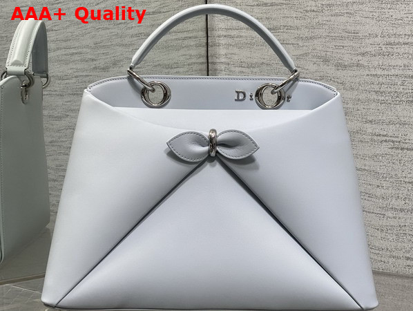 Dior Large Mydior Top Handle Bag in Ice Blue Lambskin Replica