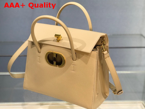 Dior Large St Honore Tote Beige Grained Calfskin Replica