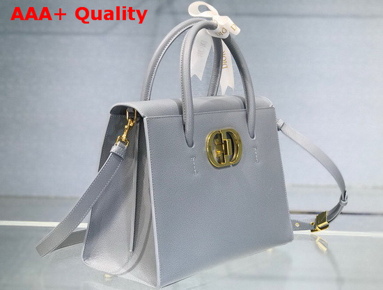 Dior Large St Honore Tote Cloud Blue Grained Calfskin Replica