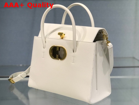 Dior Large St Honore Tote Latte Grained Calfskin Replica