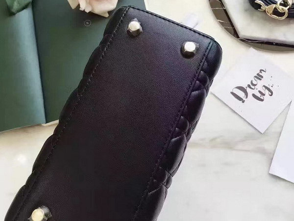 Dior Lily Bag in Black Cannage Lambskin for Sale