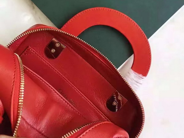 Dior Lily Bag in Red Cannage Lambskin for Sale