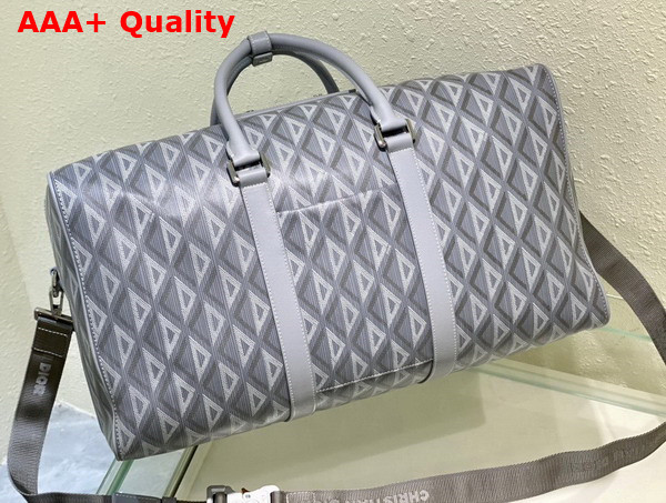 Dior Lingot 50 Duffle Bag Dior Gray CD Diamond Canvas Replica