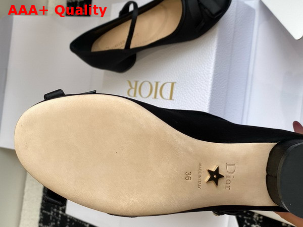 Dior Lovely D Pump in Black Satin Replica