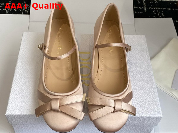 Dior Lovely D Pump in Nude Satin Replica