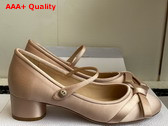 Dior Lovely D Pump in Nude Satin Replica