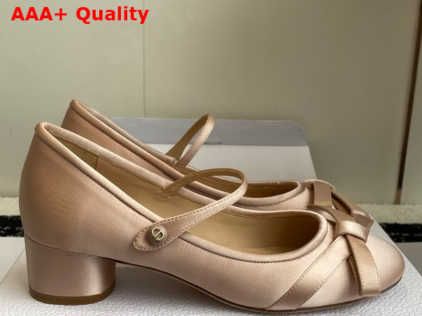 Dior Lovely D Pump in Nude Satin Replica