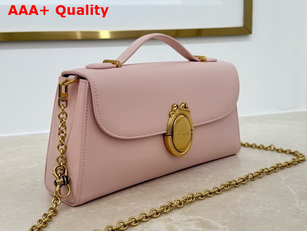 Dior Medaillon Pouch in Ballet Pink Smooth Calfskin Replica