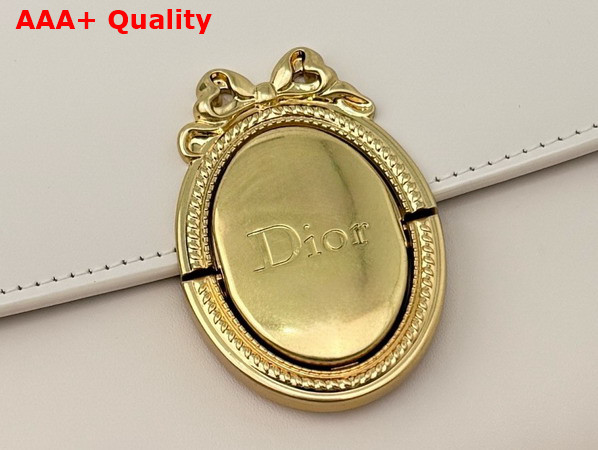 Dior Medaillon Pouch in Beige Smooth Calfskin Replica