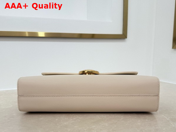 Dior Medaillon Pouch in Beige Smooth Calfskin Replica