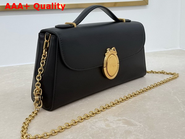 Dior Medaillon Pouch in Black Smooth Calfskin Replica