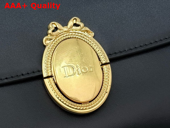Dior Medaillon Pouch in Black Smooth Calfskin Replica