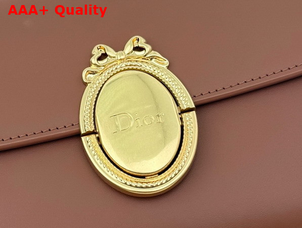 Dior Medaillon Pouch in Brown Smooth Calfskin Replica