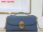 Dior Medaillon Pouch in Cloud Blue Smooth Calfskin Replica