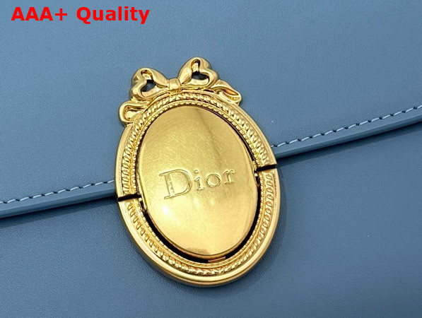 Dior Medaillon Pouch in Cloud Blue Smooth Calfskin Replica