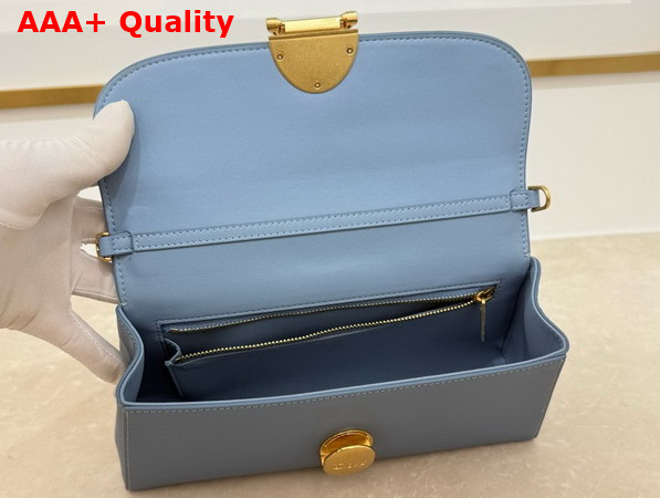 Dior Medaillon Pouch in Cloud Blue Smooth Calfskin Replica