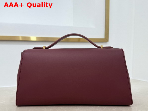 Dior Medaillon Pouch in Deep Amaranth Smooth Calfskin Replica