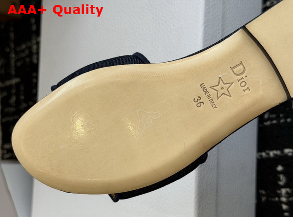 Dior Medaillon Slide in Blue Cotton Denim Replica